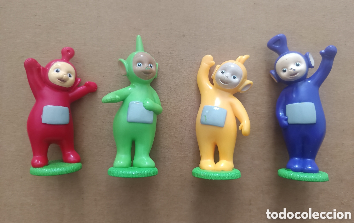 Figuras de Goma y PVC: Lote 4 Figuras Teletubbies: Tinky Winky, Dipsi, Laa-Laa y Po (Ragdoll, 1996). Mu&ntilde;ecos.