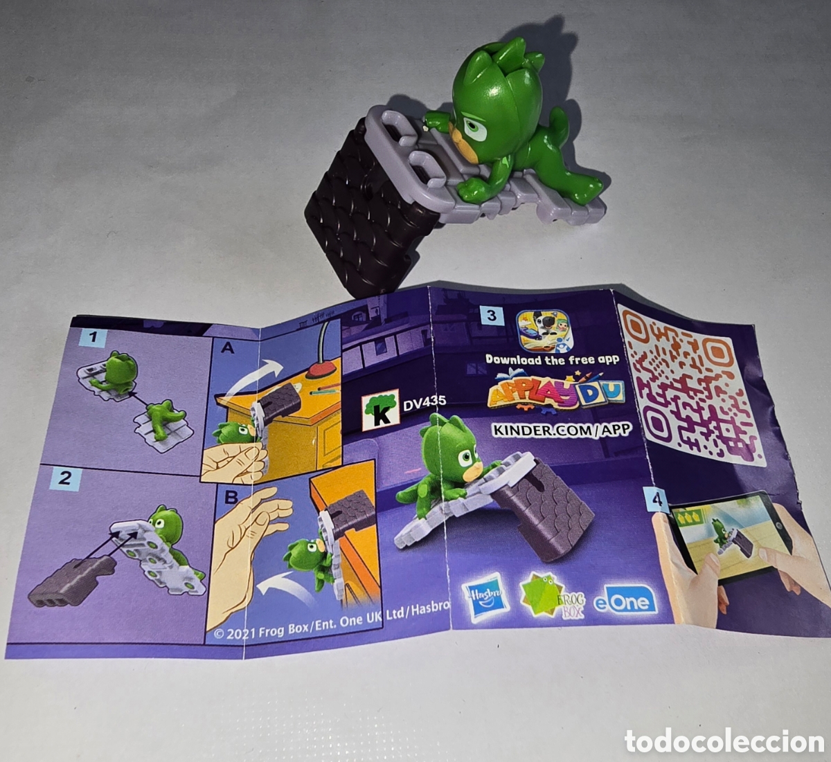 Figuras de Goma Kinder: Figura kinder Pjmasks DV435 + bpz nuevo mu&ntilde;eco colecci&oacute;n dibujos animados premium sorpresa