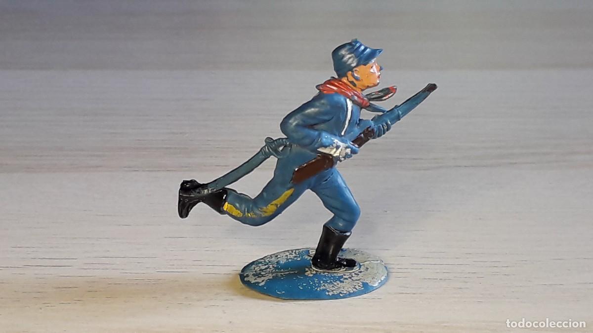 Figuras de Goma y PVC: Federal Yankee 7&deg; caballer&iacute;a, goma, Pech Spain, original a&ntilde;os 50.