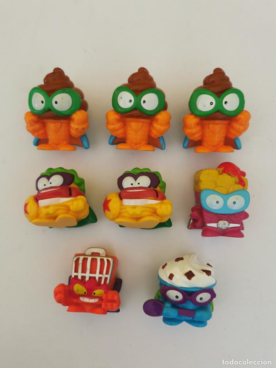 Figuras de Goma y PVC: 8 SuperZings de Burger King tama&ntilde;o grande. Captain burger, Parrilla, Helados, aros de cebolla.