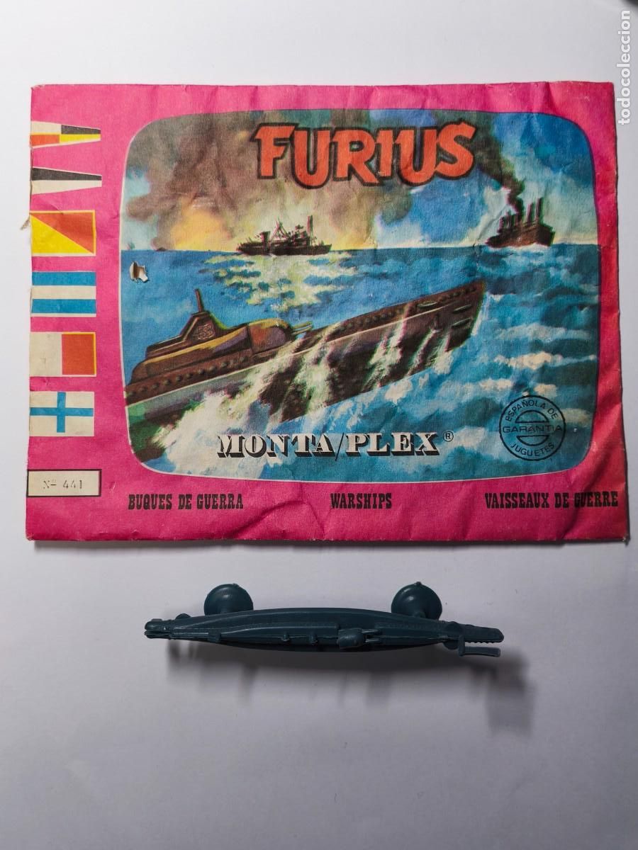 Figuras de Goma y PVC: MONTAPLEX N&ordm; 441 BARCO DE GUERRA FURIUS