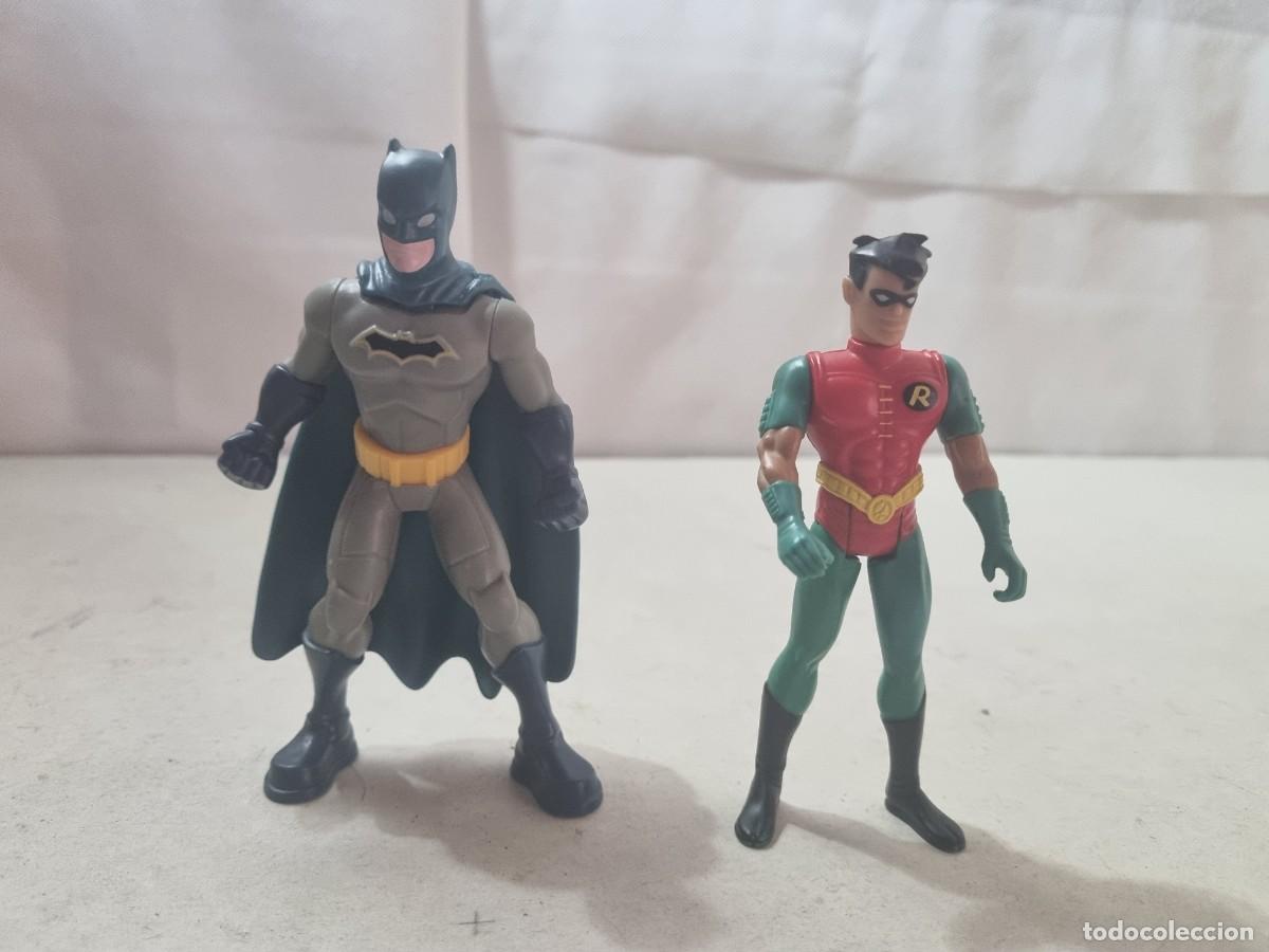 Figuras de goma y PVC: Lote de 2 figuras Batman y Robin - Foto 1