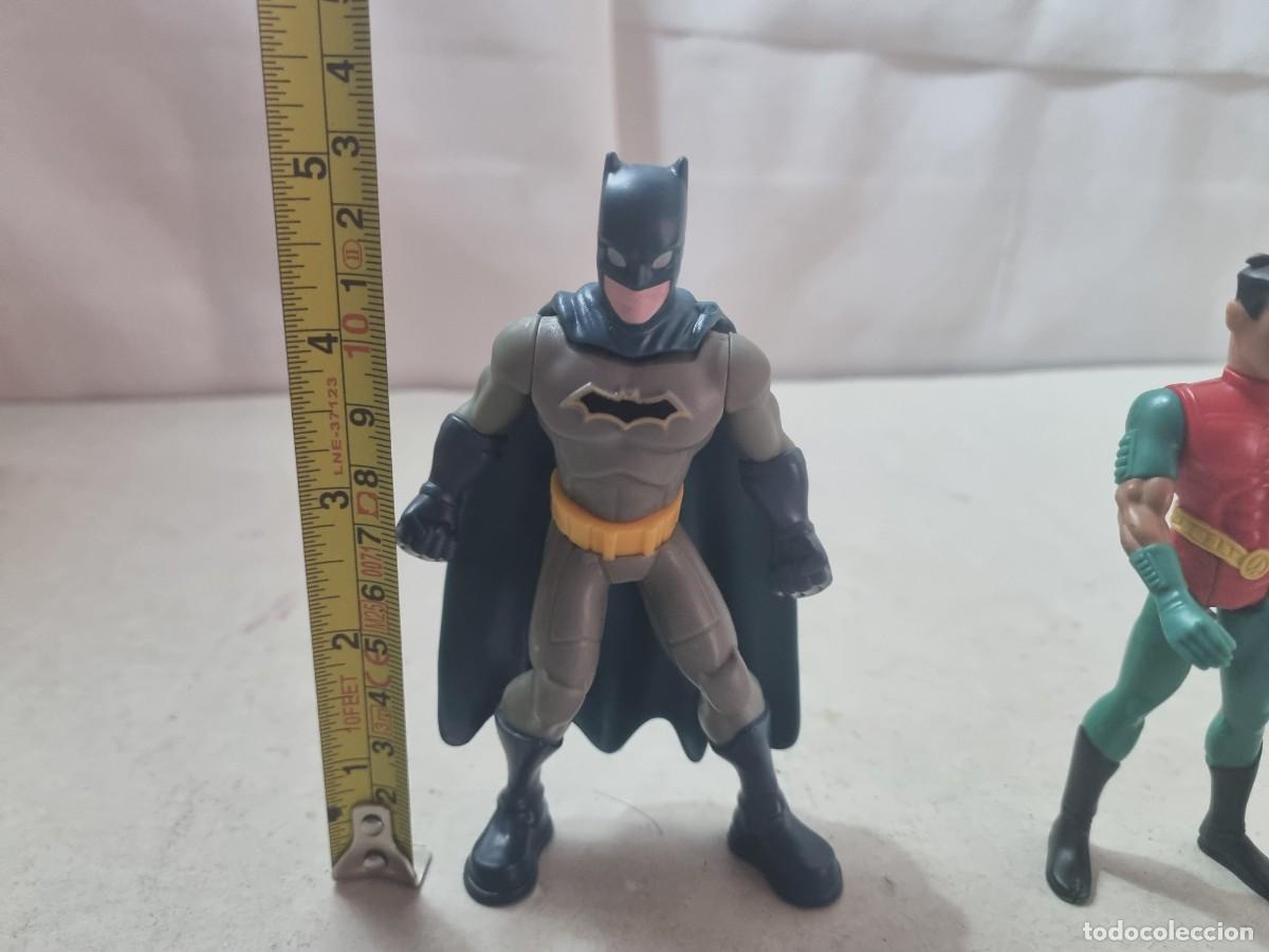 Figuras de goma y PVC: Lote de 2 figuras Batman y Robin - Foto 2