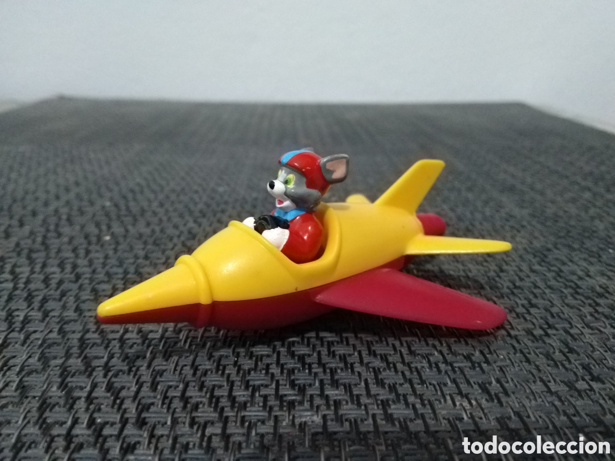 Figuras de Goma y PVC: FIGURA PVC TOM Y JERRY NAVE ESPACIAL PL&Aacute;STICO DURO DIBUJOS ANIMADOS TV TELEVISION GATO Y RATON