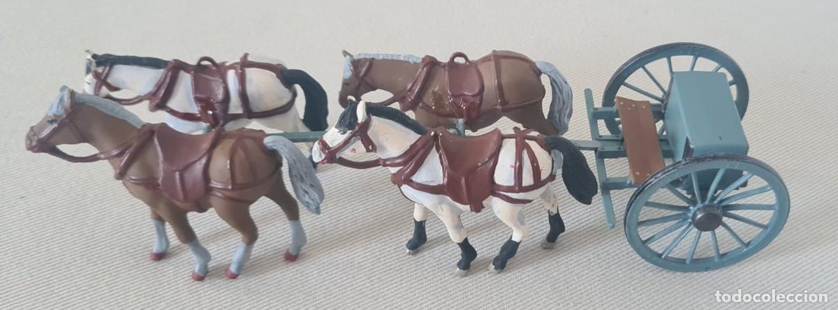 Figuras de Goma y PVC: 1/32 LIMBER DE ARTILLERIA DE LA GUERRA CIVIL AMERCANA (ACW) EN PLASTICO PINTADO