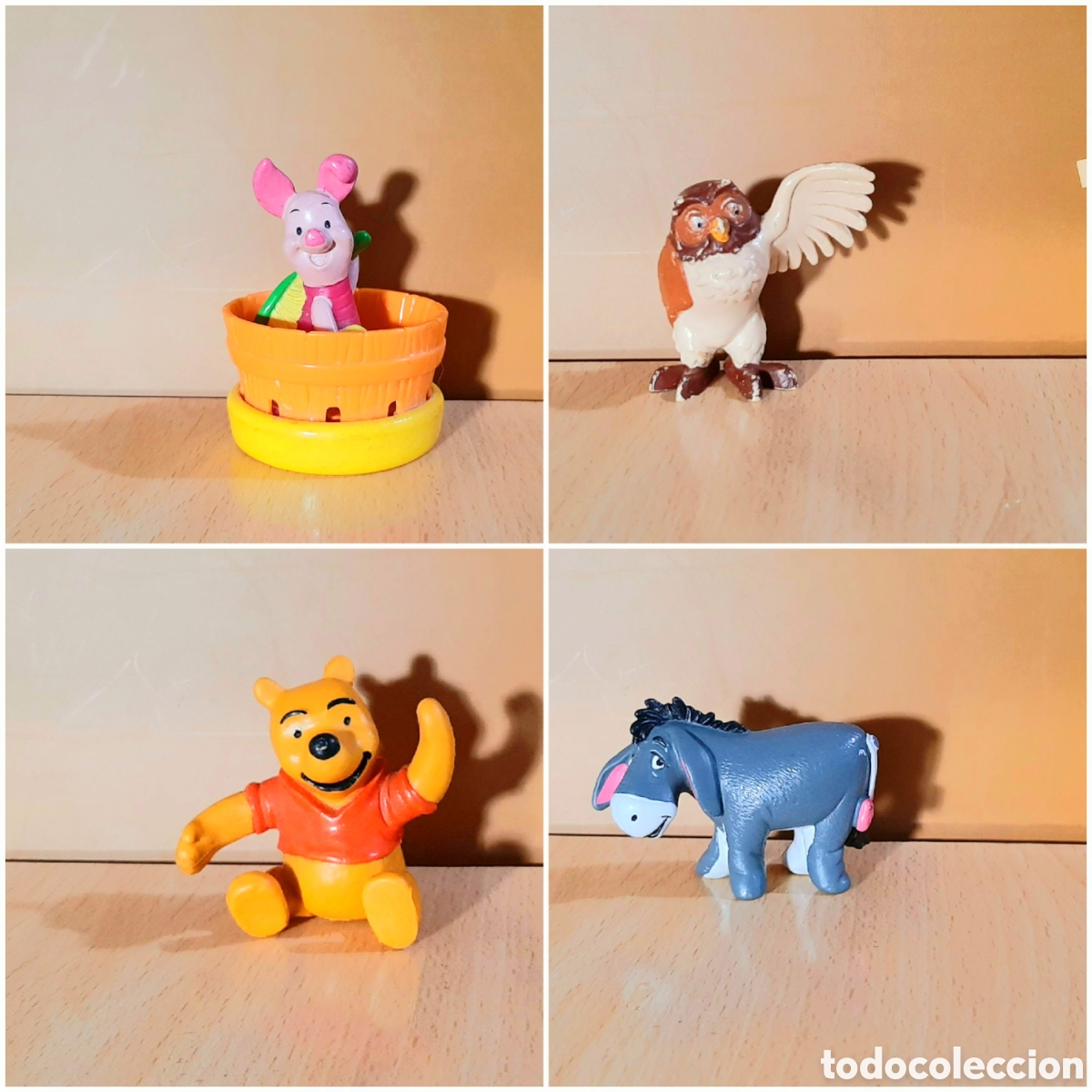 Gummi- und PVC-Figuren: Figuras de Winnie de Pooh C&oacute;mics Spain y Buho + Pigglet cerdito