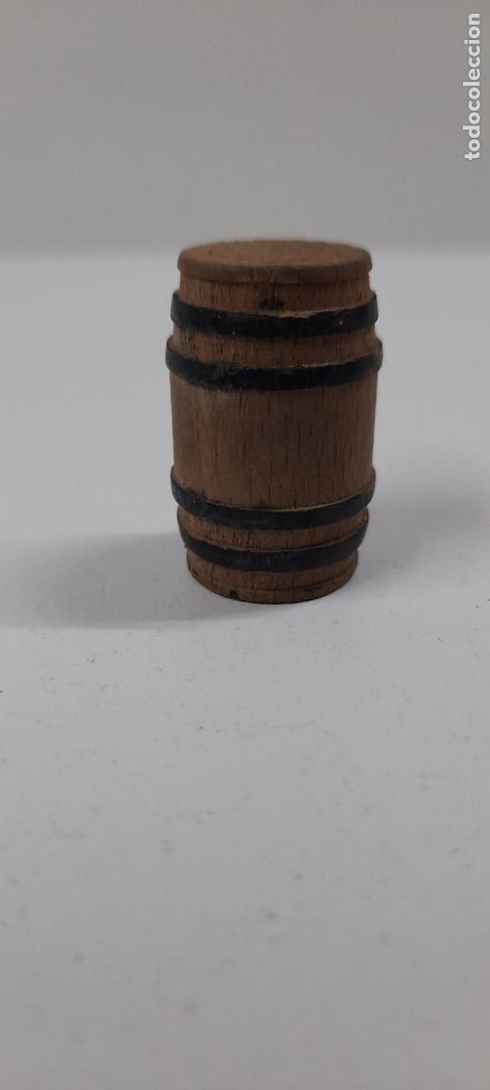 Figuras de goma y PVC: BARRIL EN MADERA . COMPLEMENTO DEL OESTE O DECORADO . A&Ntilde;OS 50 - Foto 2