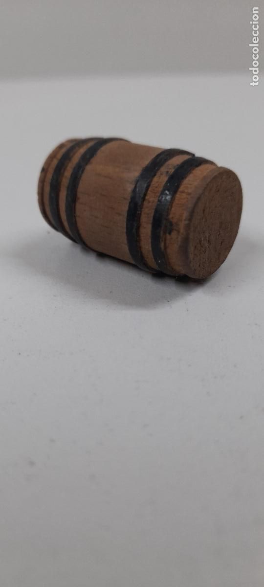 Figuras de goma y PVC: BARRIL EN MADERA . COMPLEMENTO DEL OESTE O DECORADO . A&Ntilde;OS 50 - Foto 3