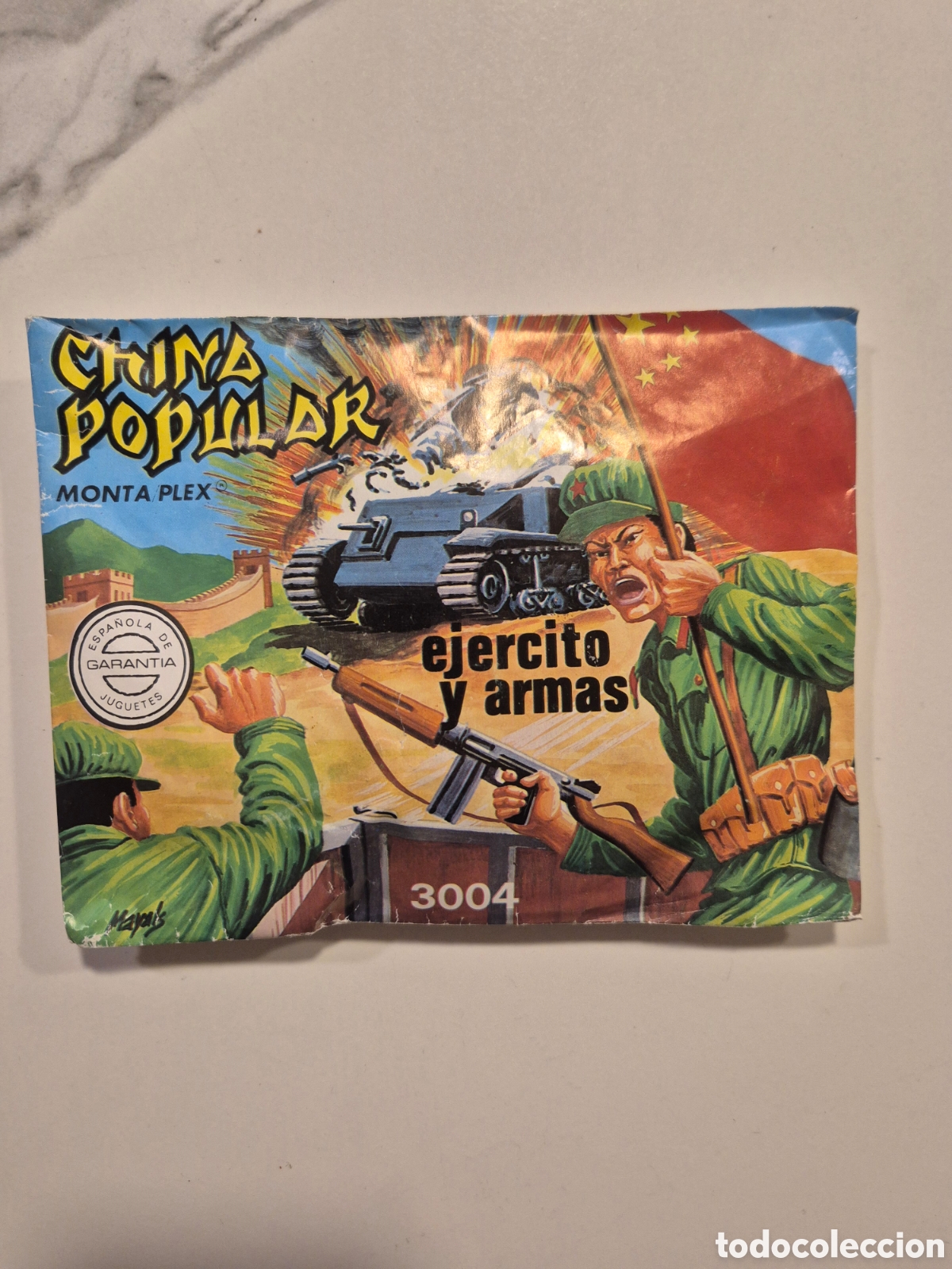 Figuras de Goma y PVC: Sobre Montaplex Guerra Popular n&ordm; 3004 &ndash; Ej&eacute;rcito y armas &ndash; original a&ntilde;os 70/80