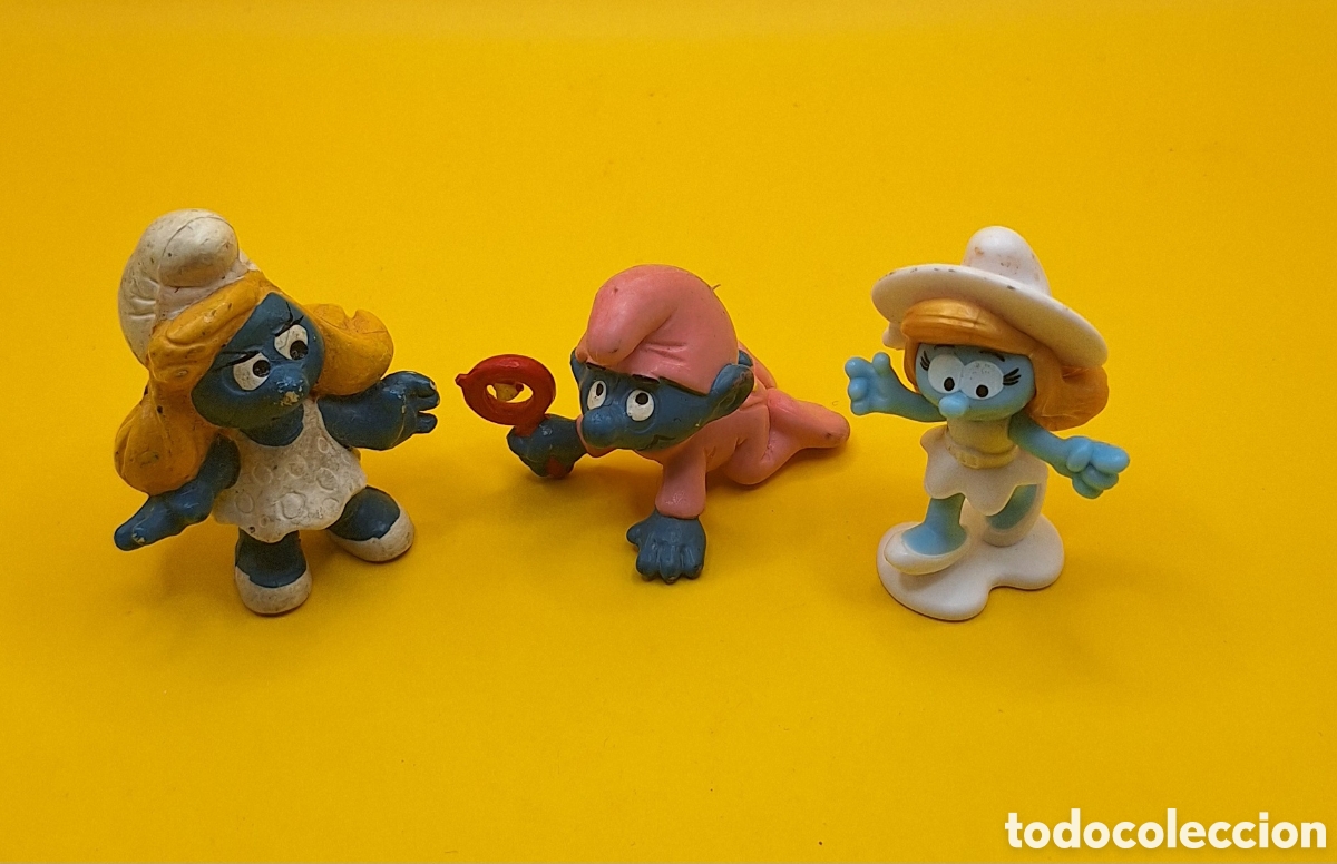 Figuras de goma y PVC: Lote de Pitufos - Pitufina - Peyo - Foto 1