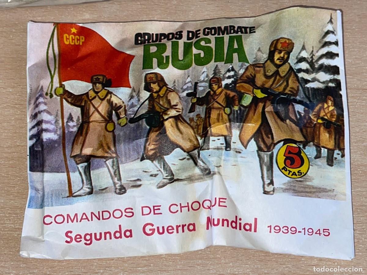 Figuras de Goma y PVC: MONTAPLEX Sobre Grupos de Combate RUSIA Comandos de Choque 2&ordf; Guerra Mundial originales a&ntilde;os 70