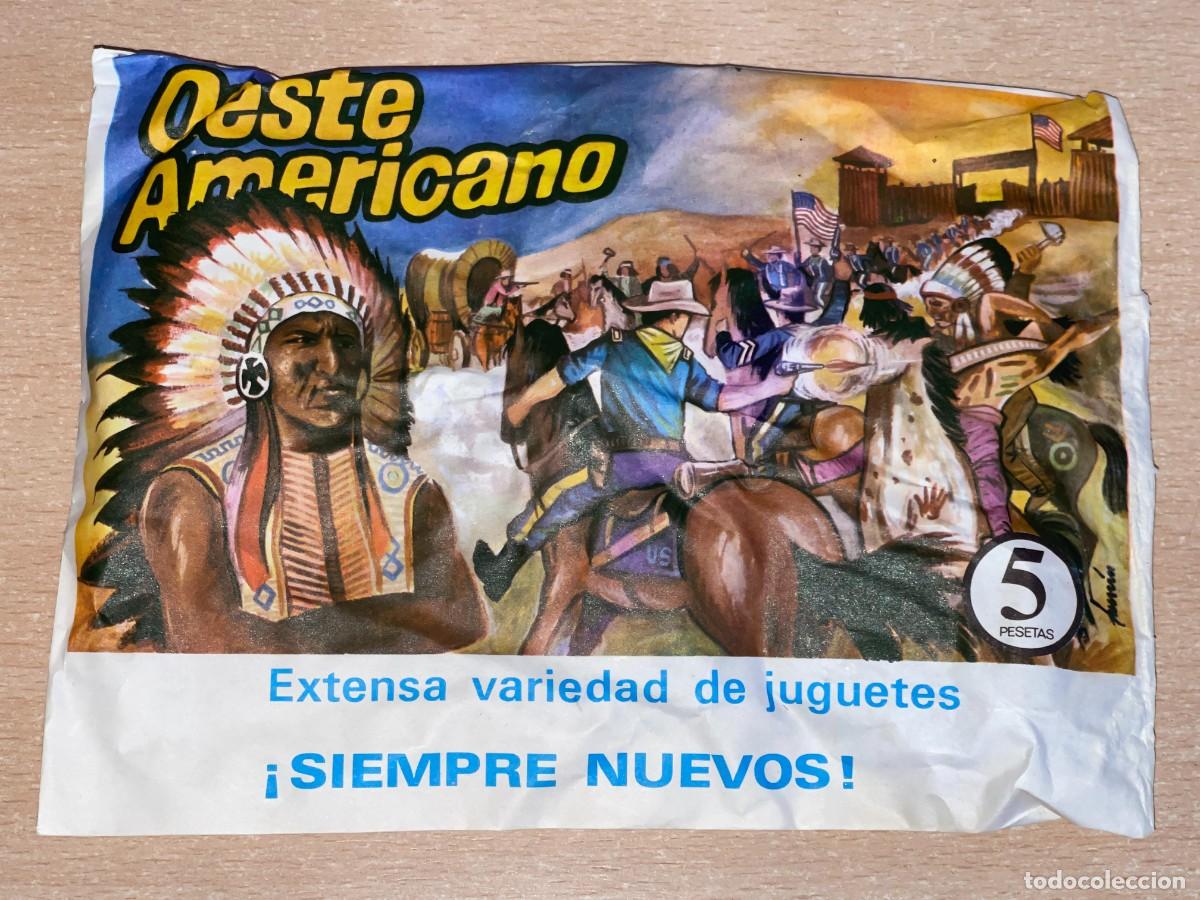 Figurines en Caoutchouc et PVC: MONTAPLEX Sobre OESTE AMERICANO Far West indios vaqueros cowboys