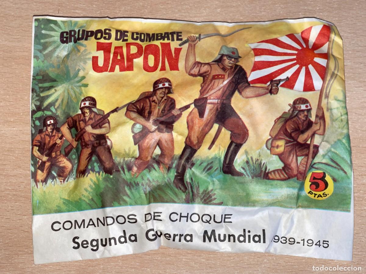 Figurines en Caoutchouc et PVC: MONTAPLEX Sobre Grupos de Combate JAPON Comandos de Choque 2&ordf; Guerra Mundial originales a&ntilde;os 70