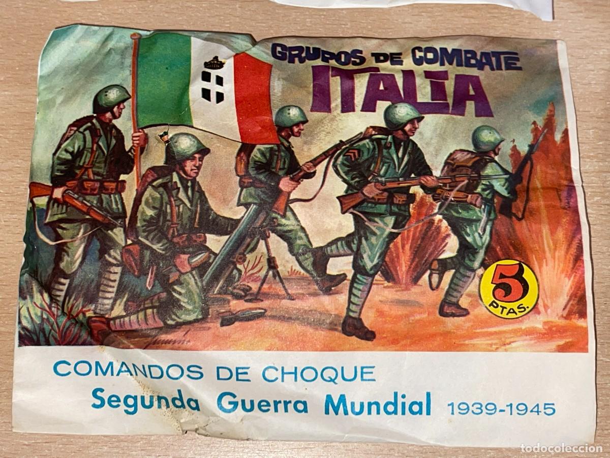 Figurines en Caoutchouc et PVC: MONTAPLEX Sobre Grupos de Combate ITALIA Comandos de Choque 2&ordf; Guerra Mundial originales a&ntilde;os 70