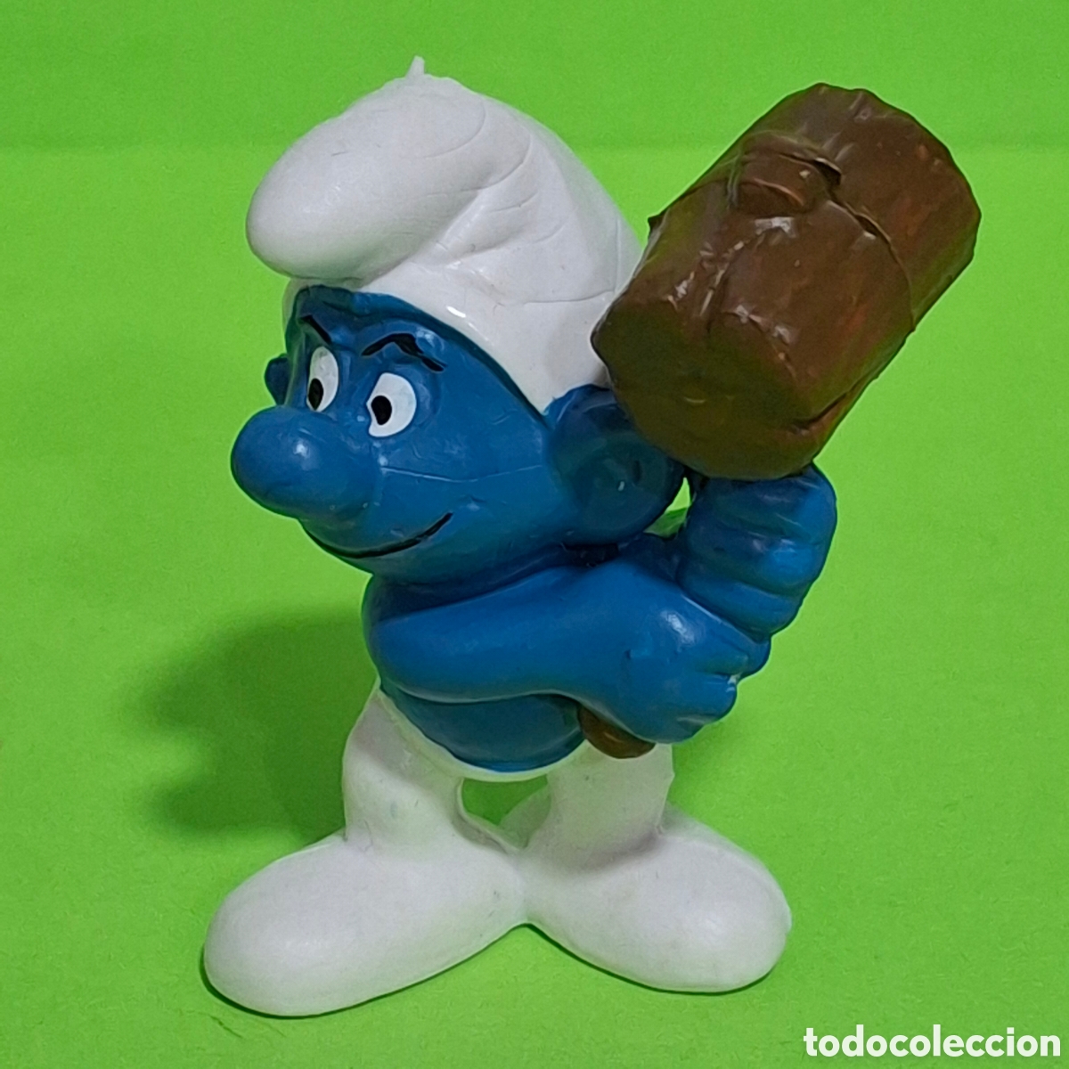 Figuras de Goma y PVC: PITUFO SMURF SCHLUMPF - MARTILLO MAZA - SIN MARCA BOOTLEG
