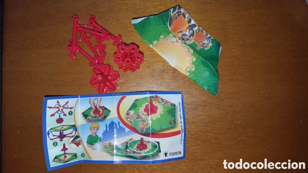 Figuras de Goma Kinder: Figura kinder peonza FS097B + bpz mu&ntilde;eco colecci&oacute;n sorpresa premium huevo