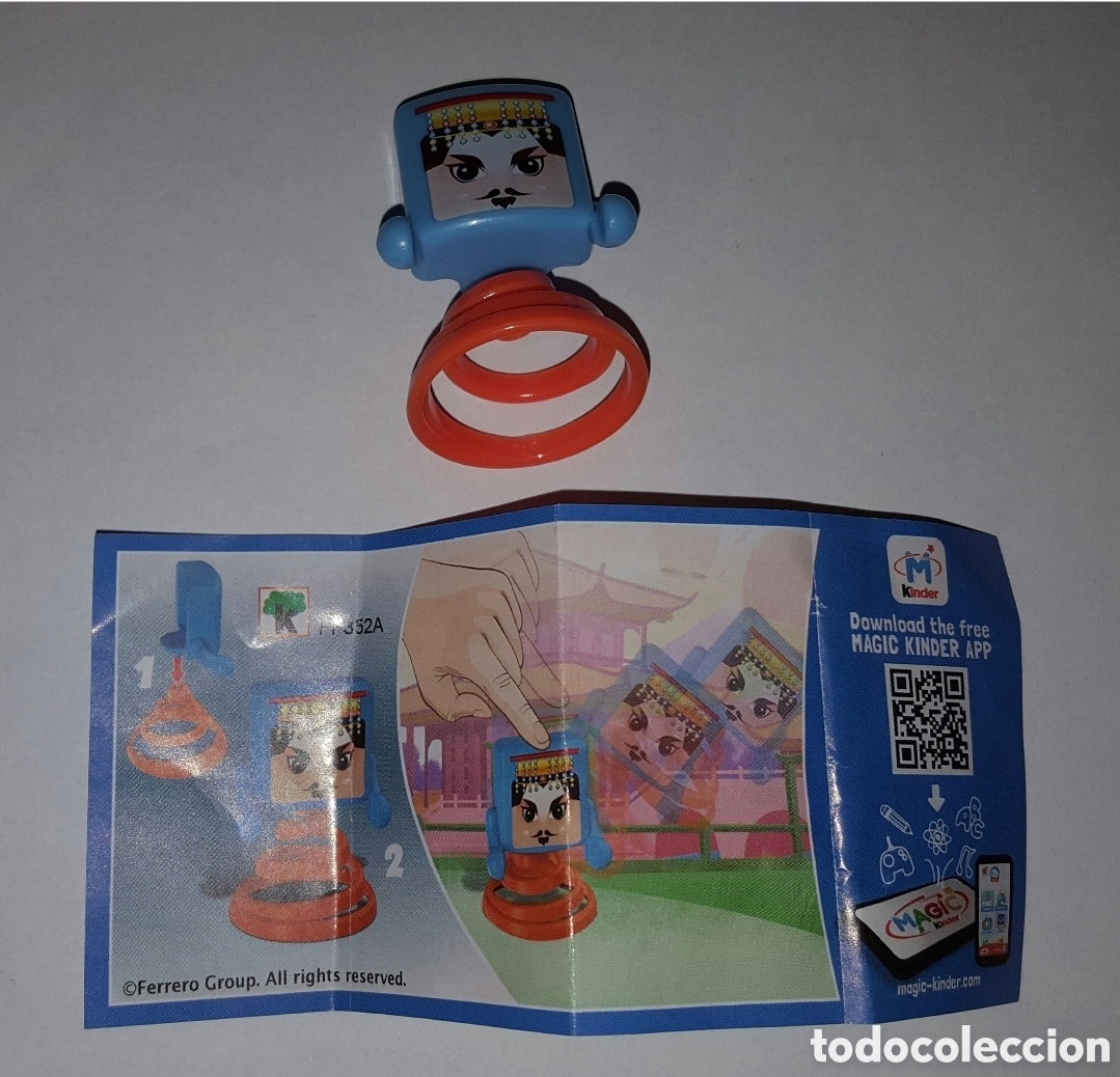 Figuras de Goma Kinder: Figura kinder FF352A + bpz chico indio saltarin muelle mu&ntilde;eco colecci&oacute;n premium