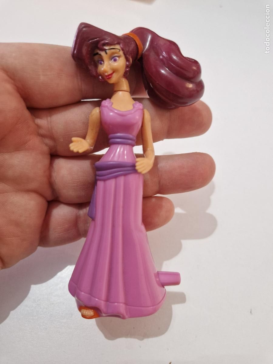 Figuras de Goma y PVC: Antigua figura promocional mcdonald mc Donald pelicula Disney Hercules resorte cuerda Megara 1997