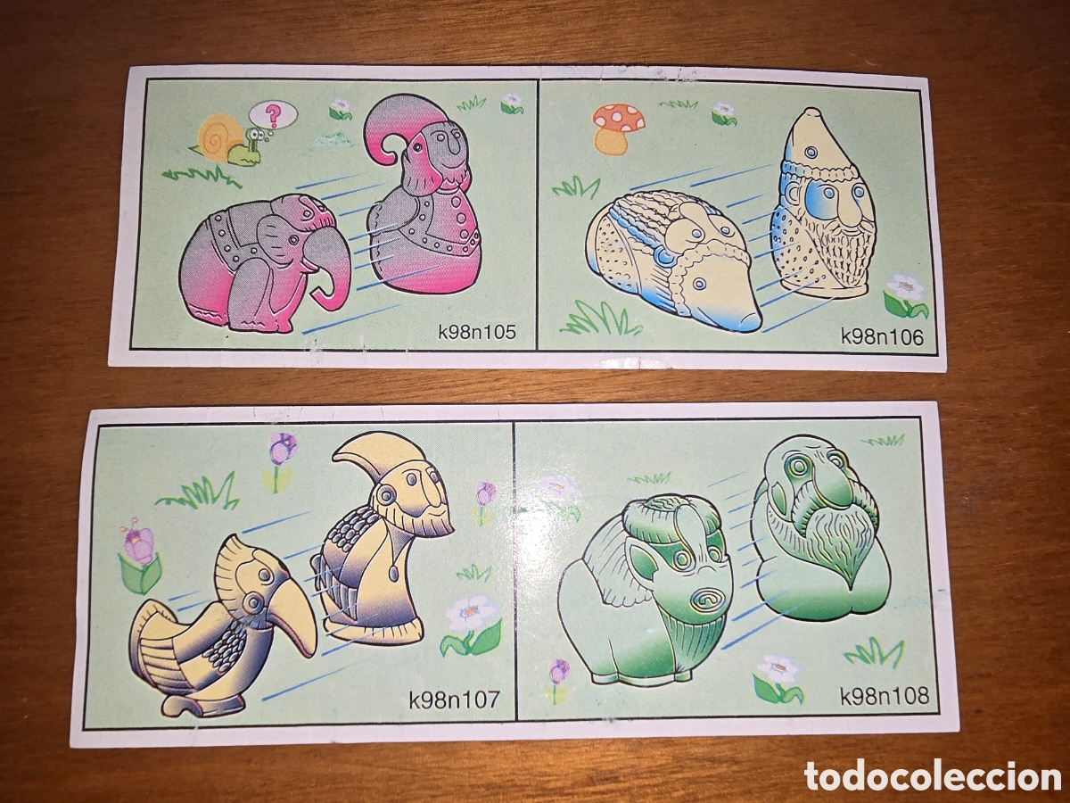 Figuras de Goma Kinder: Bpz kinder papel instrucciones Ferrero antiguo t&oacute;tem totem s&oacute;lo una unidad