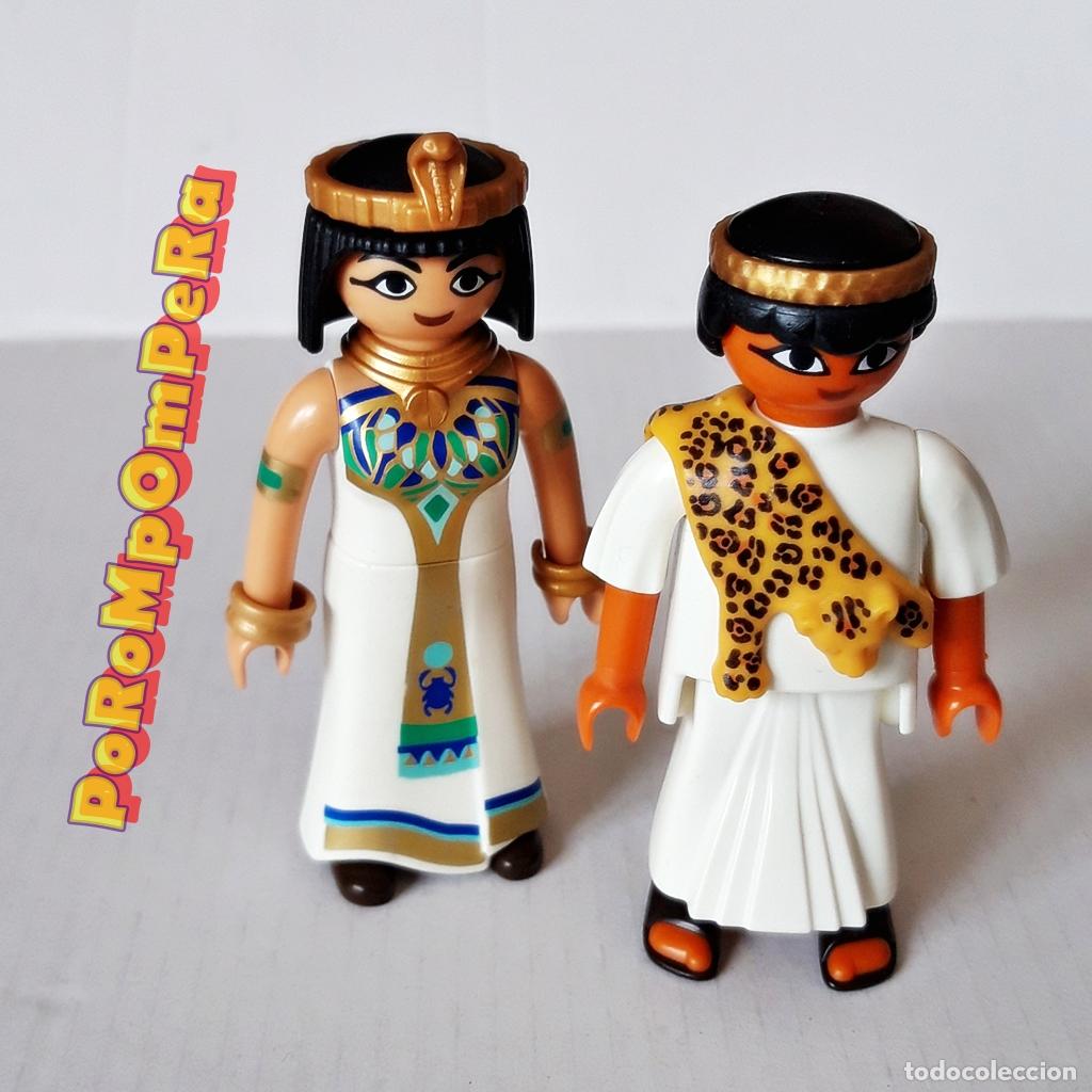 Figuras de Goma y PVC: PLAYMOBIL LOTE FIGURA CLEOPATRA 5394 9169 FARA&Oacute;N FARAONES SIRVIENTE EGIPCIO EGIPTO PIR&Aacute;MIDE FJ