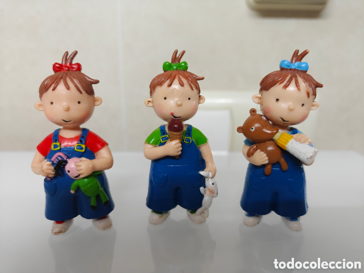 Figuras de Goma y PVC: 3x FIGURAS PVC LES 3 BESSONES LAS 3 MELLIZAS 2006 YOLANDA CROMOSOMA