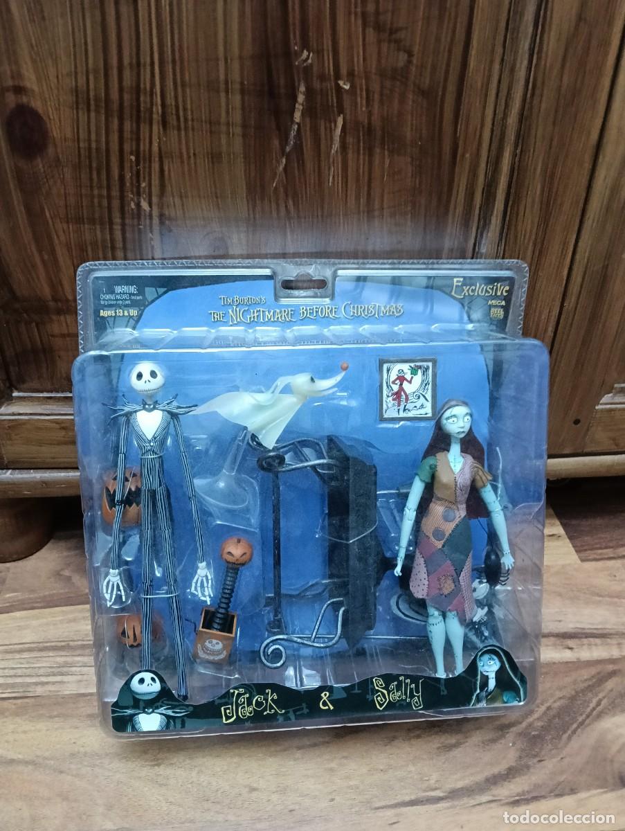 Figuras de goma y PVC: Set Jack y Sally Nightmare Before Christmas NECA - Foto 1