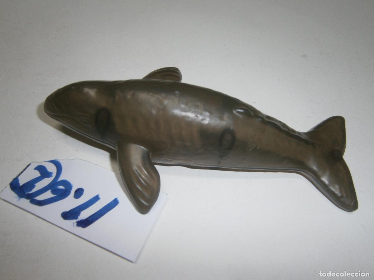 Figuras de Goma y PVC: FIGURA DE GOMA O PVC - BALLENA CON ESQUELETO INTERNO DESMONTABLE