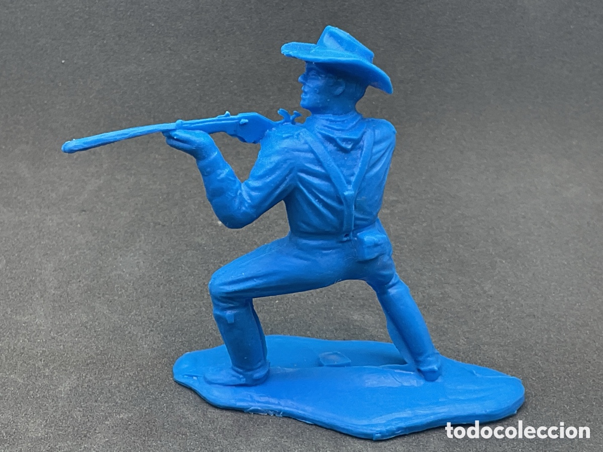 Figuras de Goma y PVC: ANTIGUA FIGURA DEL OESTE EN PL&Aacute;STICO. SERIE LA BATALLA DE LITTLE BIGHORN . FABRICADA POR GOMARSA.