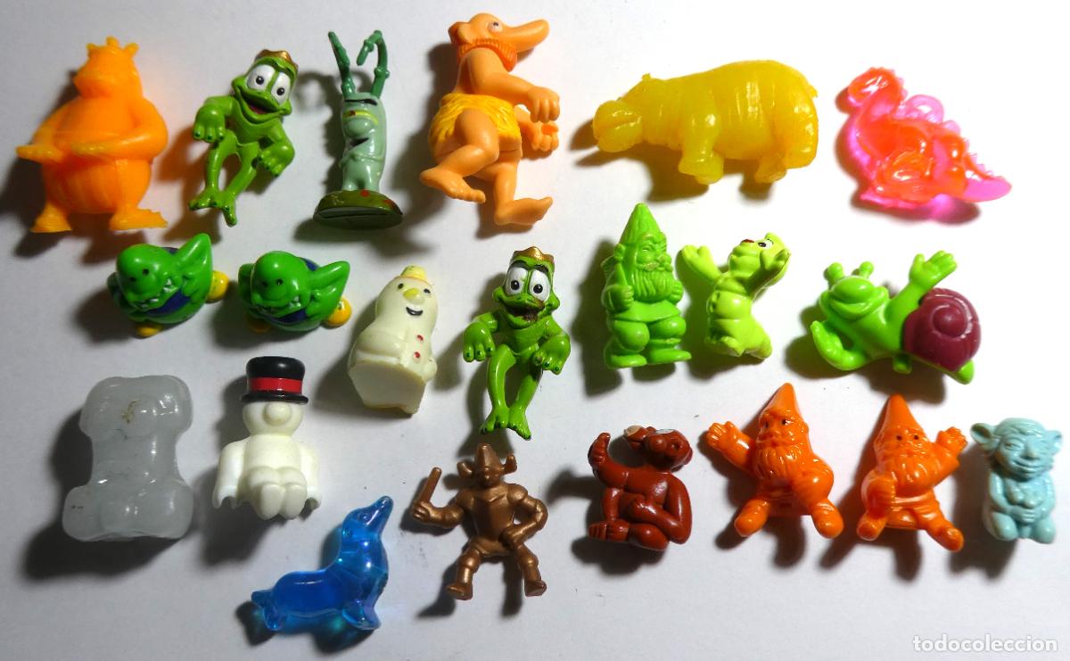 Figuras de Goma y PVC: Lote de 21 Figuras para clasificar