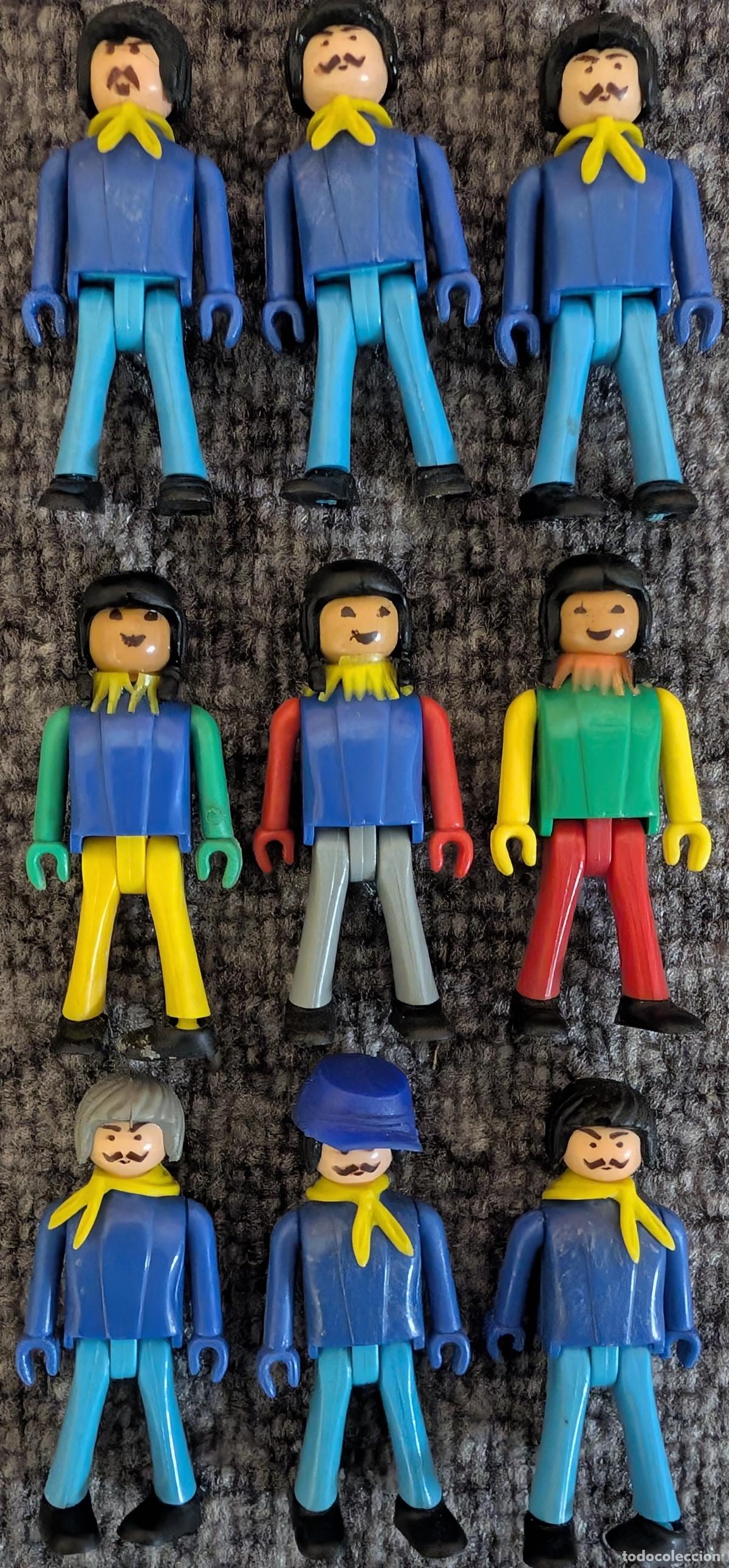 Figuras de goma y PVC: Lote de 9 Coman-Boys - S&eacute;ptimo de caballer&iacute;as e indios - COMANSI - Foto 1