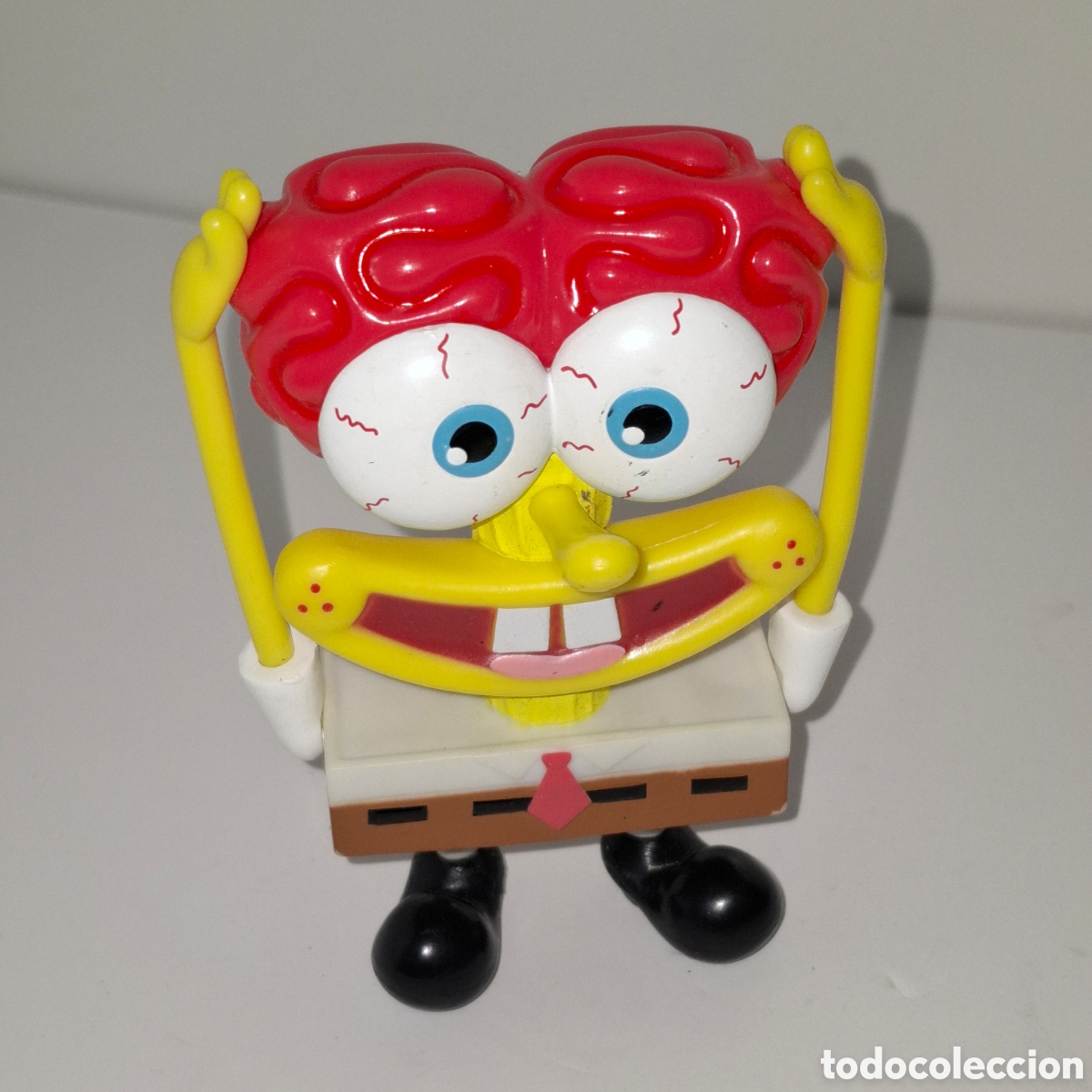 Figuras de Goma y PVC: FIGURA DE PVC BOB ESPONJA CEREBRO CULTUREPANTS