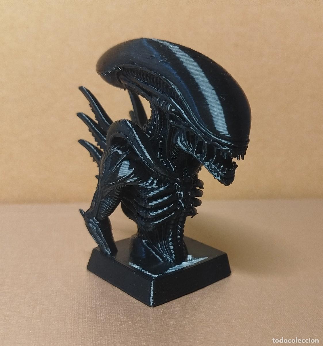 Figuras de goma y PVC: Busto de Alien de resina - Foto 1