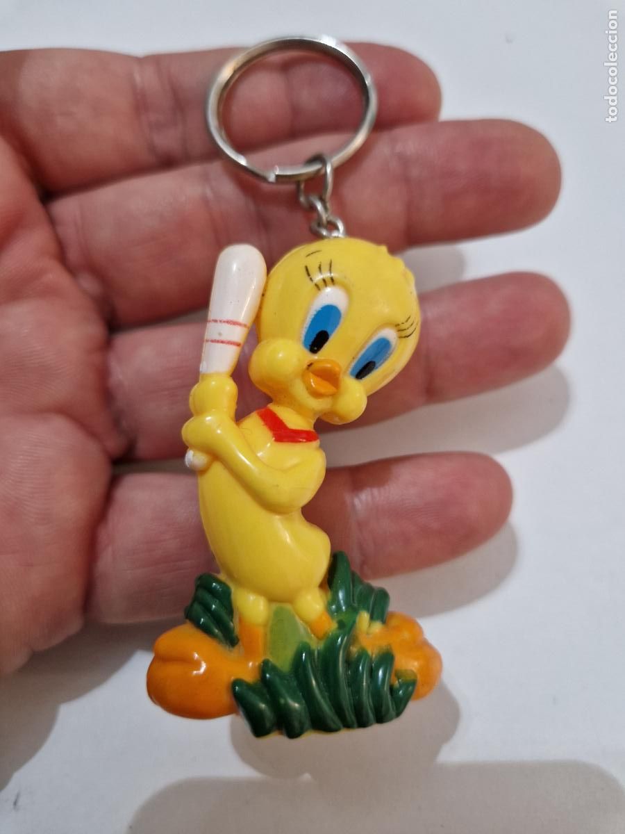 Figuras de Goma y PVC: antiguo llavero figura plastico linterna Piolin tweety serie tv dibujos warner bros pvc