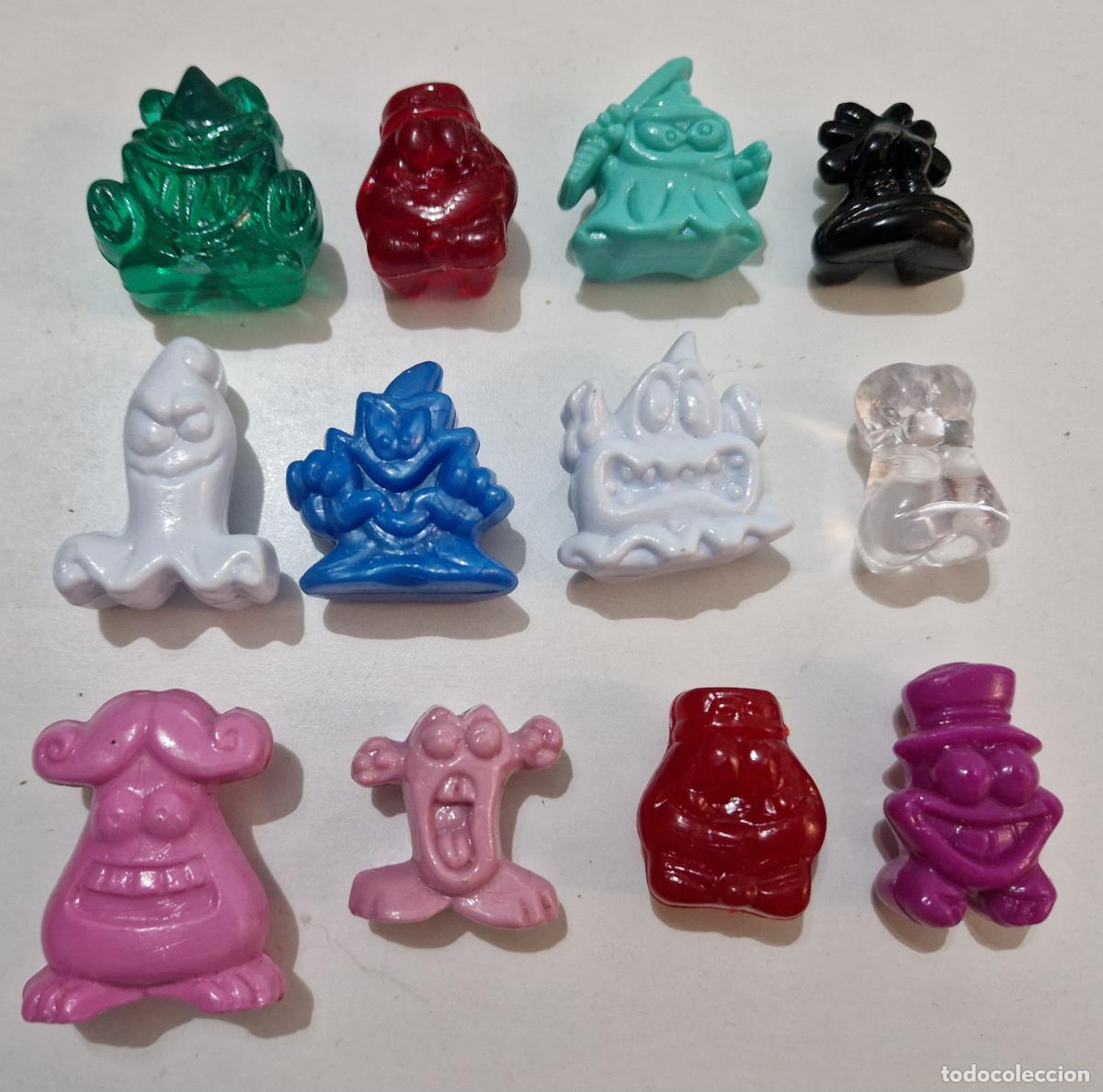 Figuras de Goma y PVC: lote 12 antigua figura pvc mu&ntilde;eco gogo cracy bones serie 1 1996 magic box juego juguete