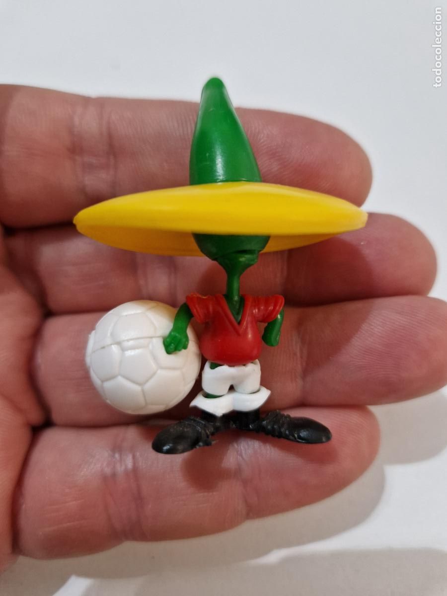 Figuras de Goma Kinder: antigua figura kinder huevo sorpresa mascota Pique mundial de futbol mexico 86 1986 mundial