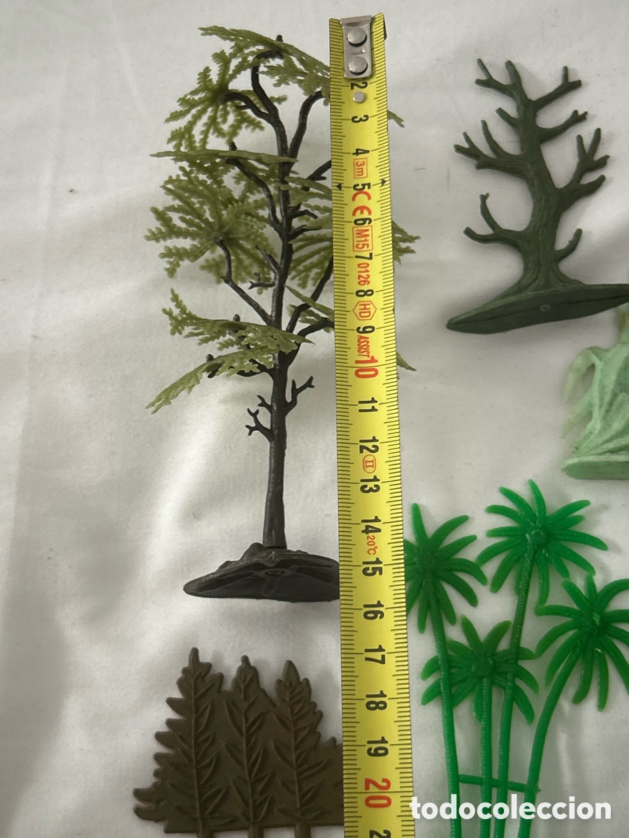 Figuras de goma y PVC: Lote vegetaci&oacute;n oeste indios y vaqueros - Foto 3
