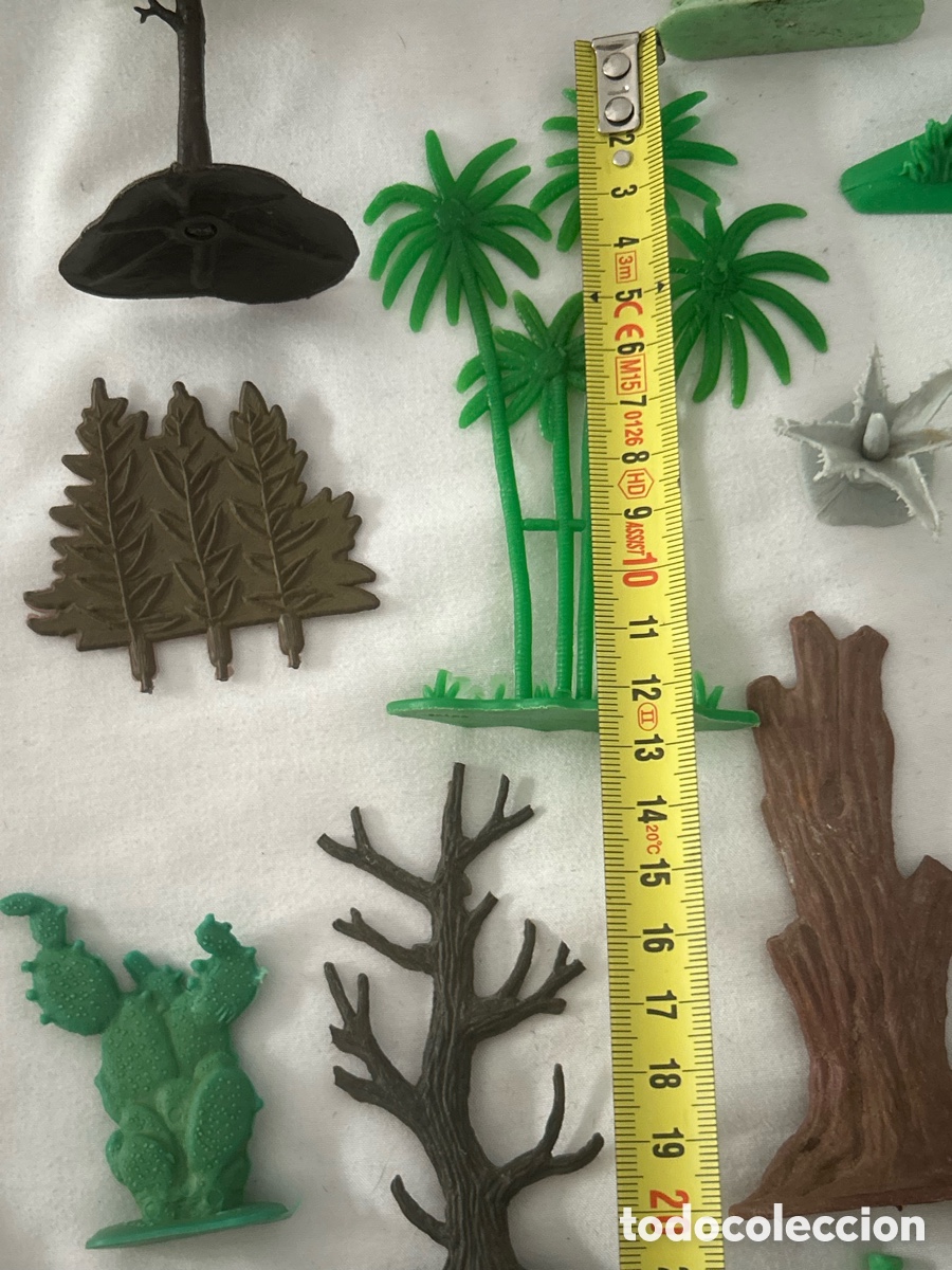 Figuras de goma y PVC: Lote vegetaci&oacute;n oeste indios y vaqueros - Foto 4