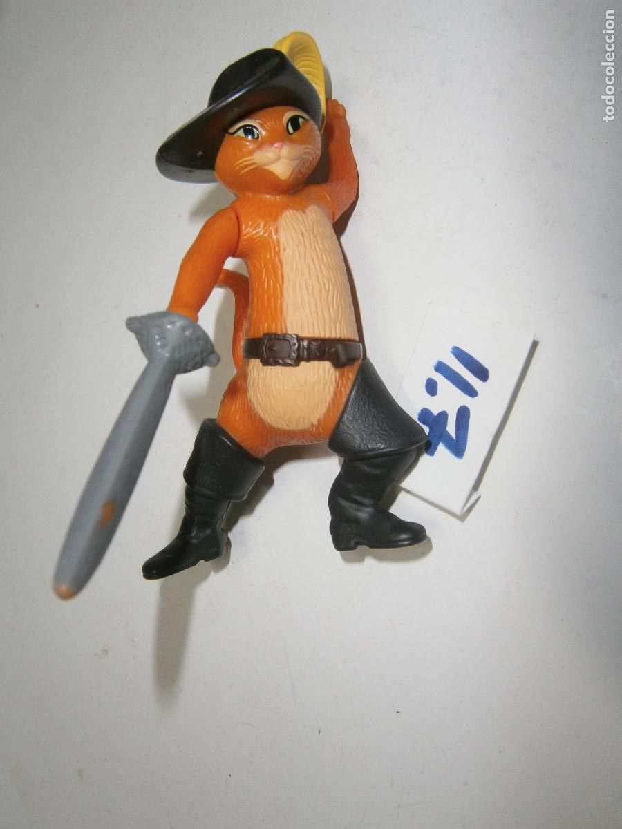 Figuras de Goma y PVC: FIGURA DE DIBUJOS ANIMADOS - GATO CON BOTAS