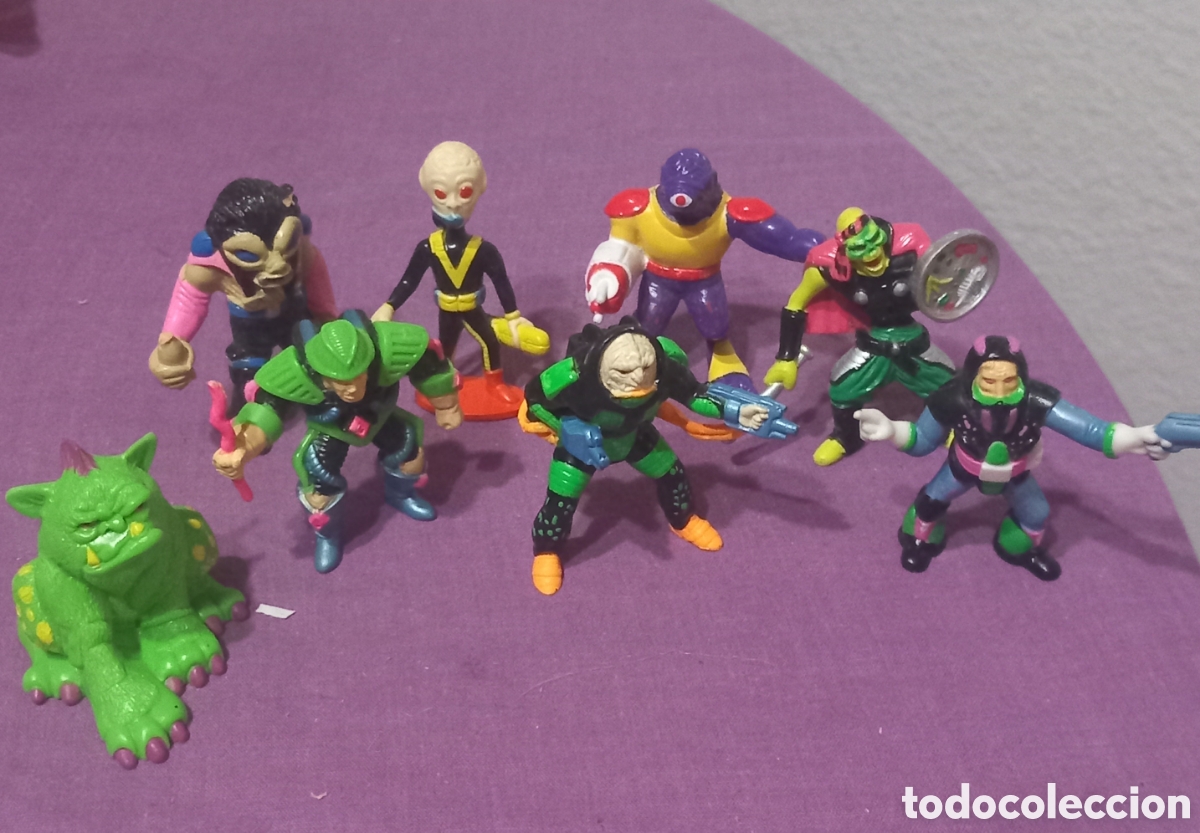Figuras de Goma y PVC: LOTE 8&times;FIGURAS GUERREROS DE LA BASURA(GALOOB 1991)