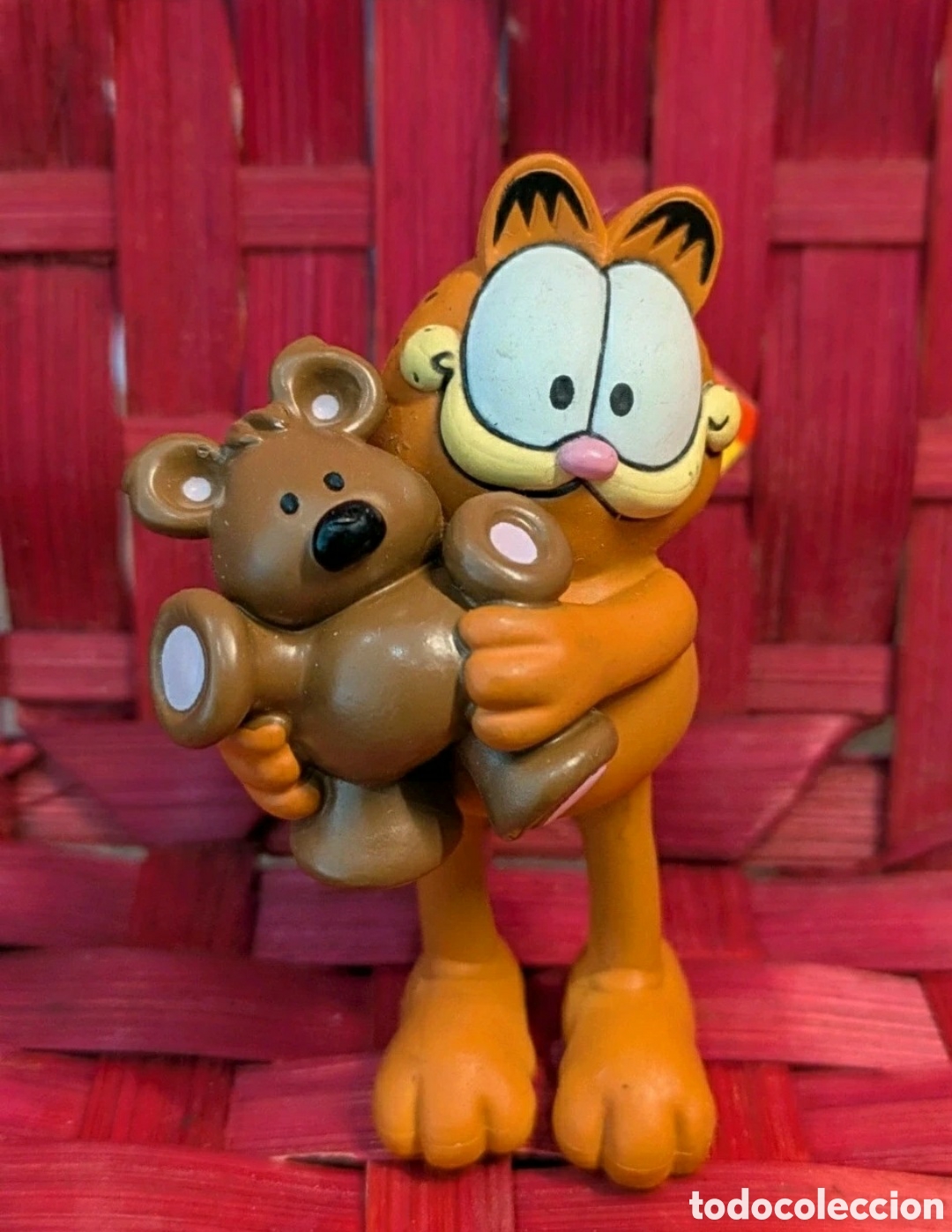 Figuras de Goma y PVC: Garfield con su oso Pooky