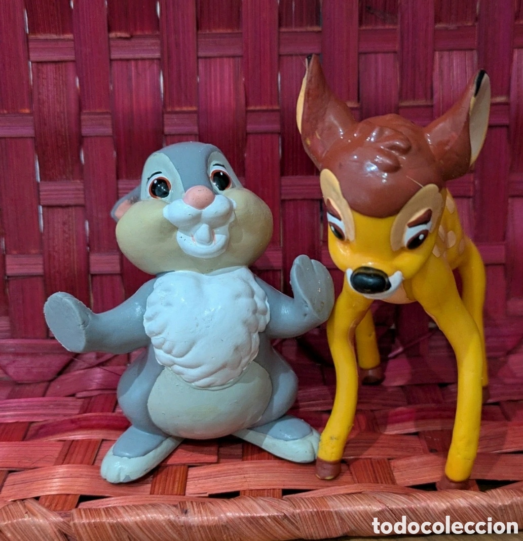 Figuras de Goma y PVC: Bambi y Tambor de 1988