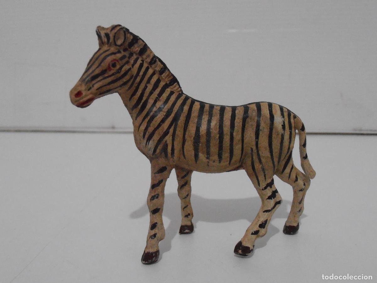 Figuras de Goma y PVC: FIGURA CEBRA, ANIMALES PECH, 60 MM, A&Ntilde;OS 50 60