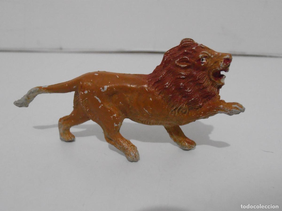 Figuras de Goma y PVC: FIGURA GOMA LEON, ANIMALES PECH, 60 MM, A&Ntilde;OS 50 60