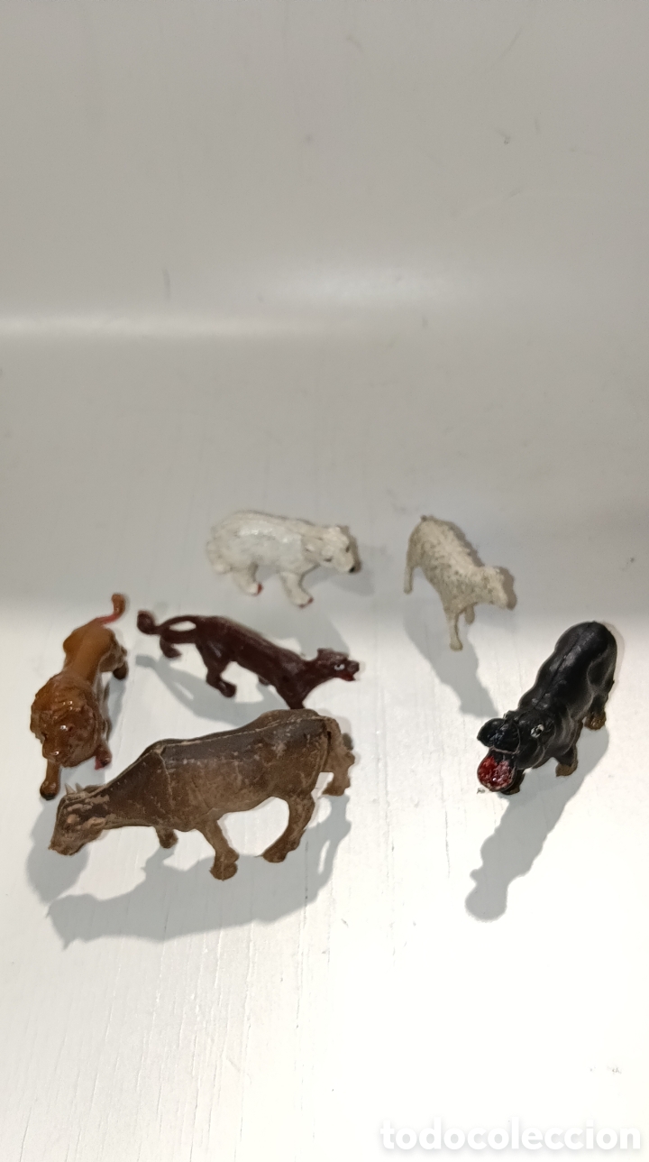 Figuras de Goma y PVC: LOTE ANTIGUAS FIGURAS ANIMALES CREO QUE PECH