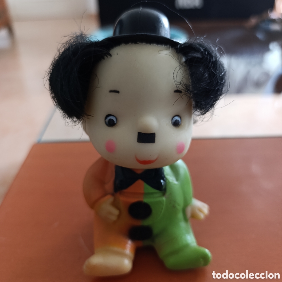 Figuras de Goma y PVC: Charlot (Charles Chaplin), perteneciente a la serie &rdquo;Minipeque&rdquo;, juguetes Marbel.A&ntilde;os 60/70