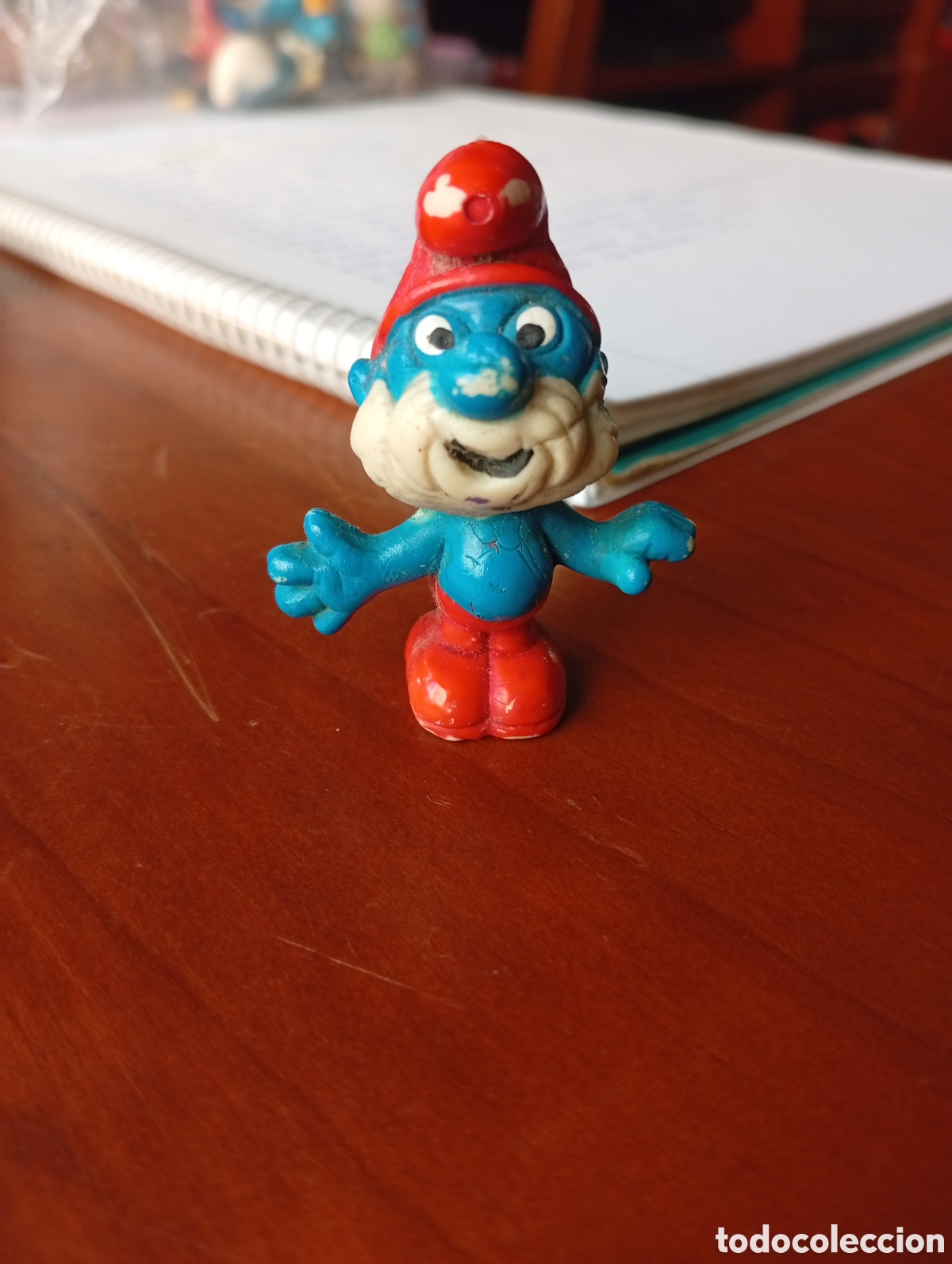 Figuras de Goma y PVC: MU&Ntilde;ECO FIGURA PVC PITUFO SMURF SMURFS SIN MARCA PAPA PITUFO