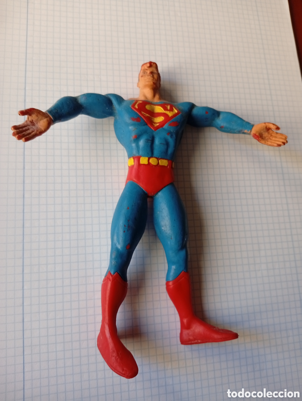 Gummi- und PVC-Figuren: MU&Ntilde;ECO FIGURA PVC SUPERMAN ALMA DE ALAMBRE 1992 COMICS SPAIN