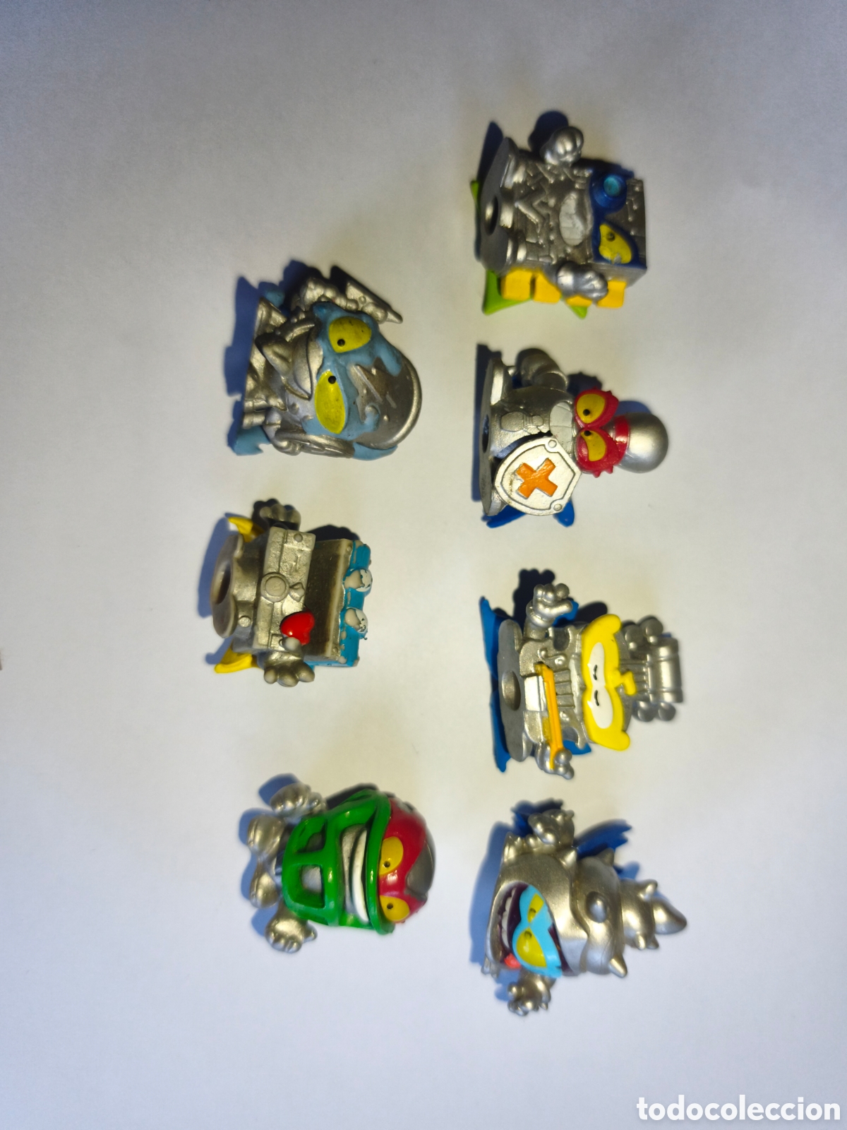 Figuras de Goma y PVC: 7 SUPERZINGS PLATEADOS. SE&Ntilde;ALES DE USO