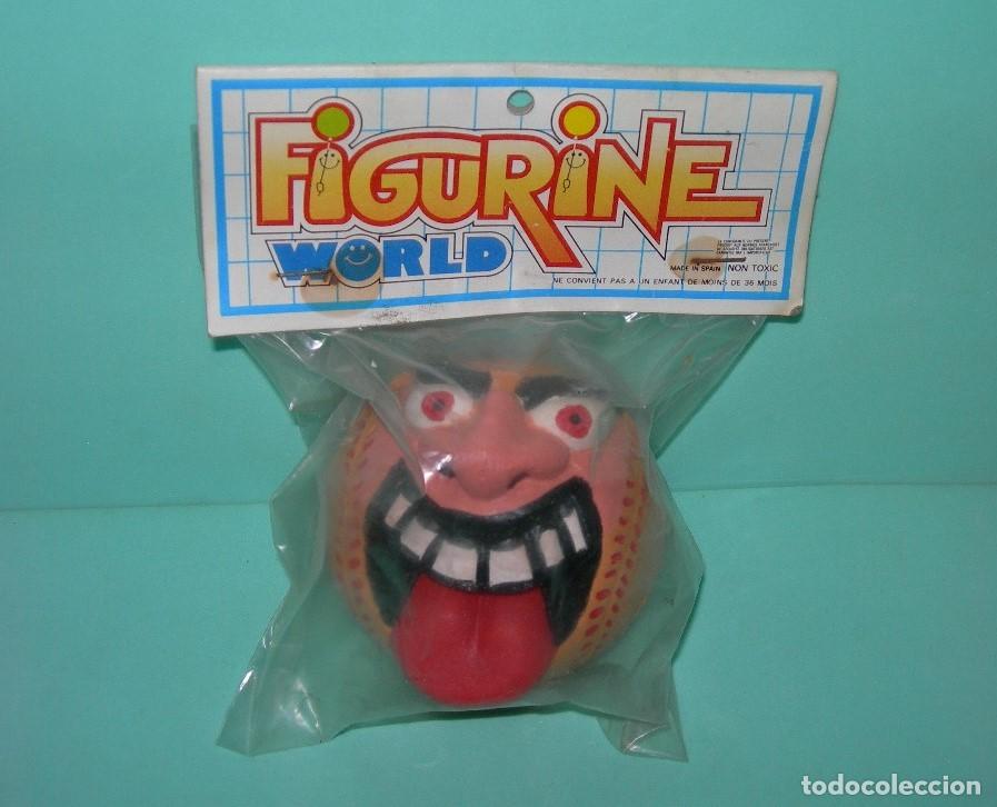 Figuras de Goma y PVC: - MADBALLS - MUY RARA BOLA MAD BALLS BOOTLEG ORIGINAL A&Ntilde;OS 80 - MADE IN SPAIN - CARABOLAS MONSTRUO -