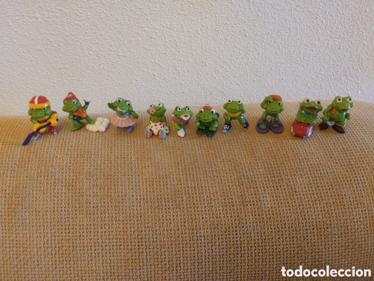 Figuras de Goma Kinder: Lote de mu&ntilde;equitos Kinder Ranitas